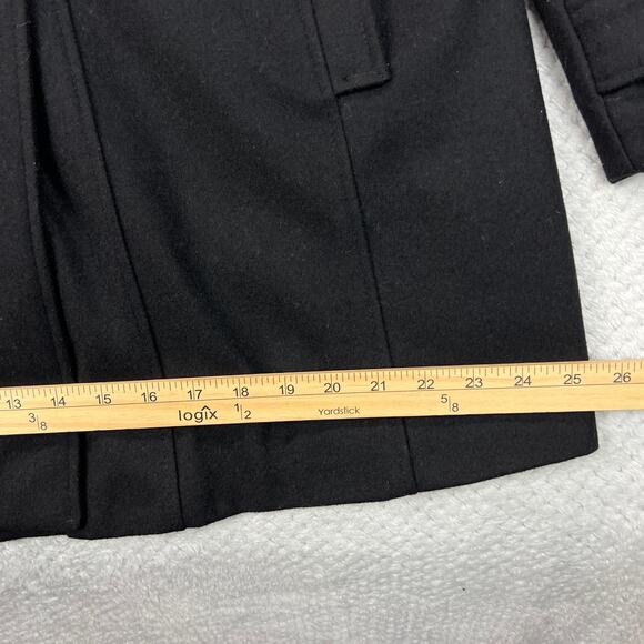 Tommy Hilfiger Womens Peacoat Wool Blend Sailor Coat Double Breast Lined Blk XL - Picture 7 of 16